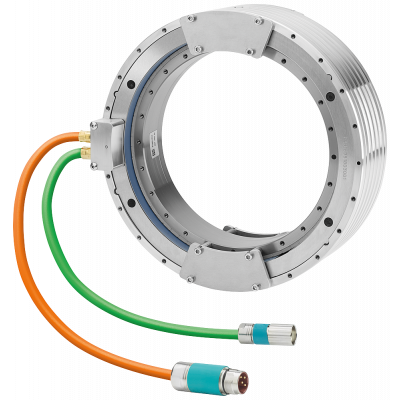 Статор SIMOTICS T external cooling jacket  tangential cable outlet  Diameter 230 mm  Length 90mm  Max. torque 179Nm  max. Speed 140rpm  max. current 9. 1FW60908NB050FC3