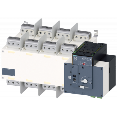 3KC transfer switching equipment, automatic, ATSE, 4-pole, Iu: 3200 A, Ue AC: 415 V, Ie .... 3KC84600JA220GA3