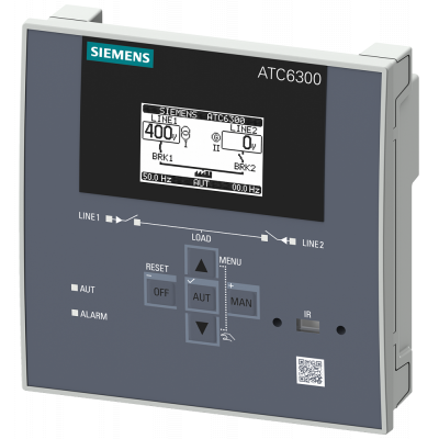 SENTRON 3KC ATC6300  LCD  144x144 mm  Transfer control device for control of MCCB, ACB, LBS  for load transfer between main and standby power supply C. 3KC90008TL40