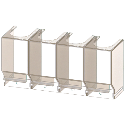 Accessories for 3KC4, 3KC8 terminal covers 1-pole for 630 A comprising 4 units.. 3KC98044