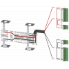 Accessories for 3KC8 voltage supply cable for top connection 2-pole.. 3KC98343