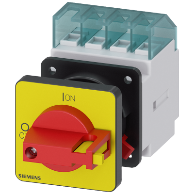 3LD switch disconnector, emergency stop switch, 4-pole, Iu: 16 A, operating power .... 3LD20501TL13