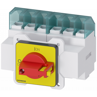 3LD switch disconnector, emergency stop switch, 6-pole, Iu: 25 A, operating power .... 3LD21223VK13