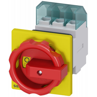 3LD switch disconnector, emergency stop switch, 3-pole, Iu: 25 A, operating power .... 3LD21540TK53