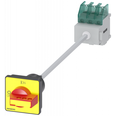 3LD switch disconnector, emergency stop switch, 3-pole, Iu: 32 A, operating power .... 3LD22170TK13