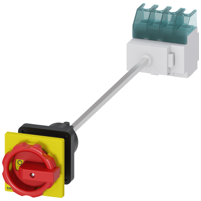 3LD switch disconnector, emergency stop switch, 4-pole, Iu: 32 A, operating power .... 3LD22441TL53