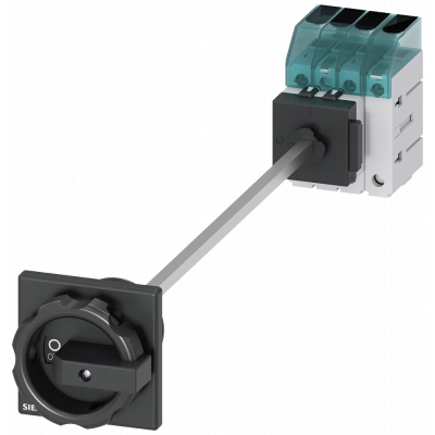 Switch disconnector 3LD3, Iu 16 A main switch 3-pole + N rated operational power.. 3LD30480TL51