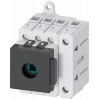 Switch disconnector 3LD3, Iu 25 A main switch 3-pole + N rated operational power.. 3LD31100TL05