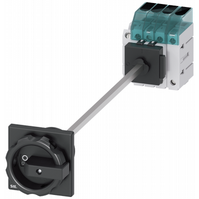 Switch disconnector 3LD3, Iu 25 A main switch 3-pole + N rated operational power.. 3LD31481TL51