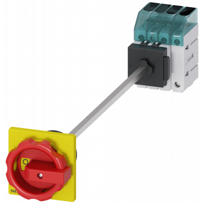 Switch disconnector 3LD3, Iu 32 A main switch 3-pole + N rated operational power.. 3LD32480TL53