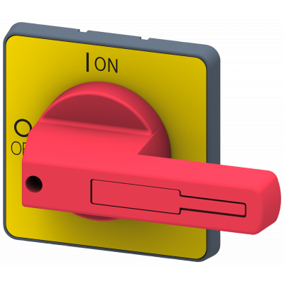 Rotary operating mechanism, selector switch red/yellow, for four-hole floor mounting, for .... 3LD92433B