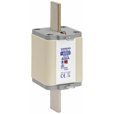 LV HRC fuse link, NH2, In: 400 A, gG, Un AC: 400 V, combination indicator, .... 3NA62604