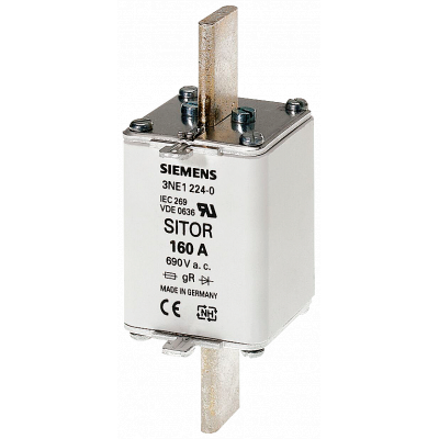 SITOR fuse link, with blade contacts, NH1, In: 250 A, gR, Un AC: 690 V.. 3NE12272