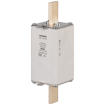 PV fuse link, with blade contacts, NH3L, In: 500 A, gPV, Un DC: 1000 .... 3NE14344E