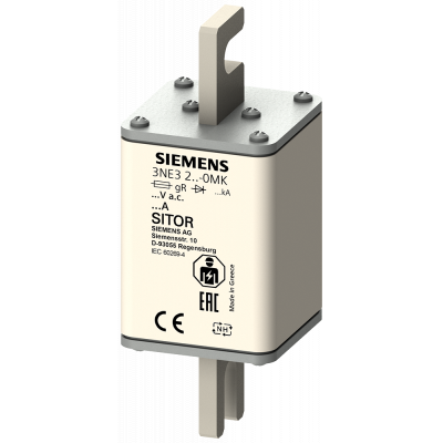 SITOR fuse link, with slotted blade contacts, NH1, In: 550 A, aR.. 3NE32350MK08
