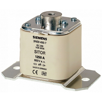 SITOR fuse link, with female thread on both sides, In: 1250 A, aR, Un AC.. 3NE94507