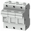 SENTRON, cylindrical fuse holder, 14 x 51 mm, 3-pole, In: 50 A, Un AC: 690 V. 3NW7131