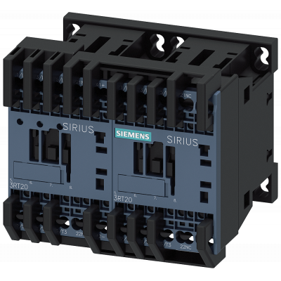 Reversing contactor assembly with IO-Link, AC3, 4 kW/400 V, 24 V DC 3-pole S00. 3RA23168XE302BB4