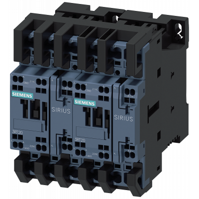 РЕВЕРСИВНАЯ СБОРКА, AC3, 15КВТ/400V DC24V 3-ПОЛ., ТИПОРАЗМЕР S0 ПРУЖИННЫЕ КЛЕММЫ ЭЛ. И МЕХ. ВЗАИМНАЯ БЛОКИРОВКА ВСТРОЕННЫЕ БЛОК-КОНТАКТЫ 2НО , ВСТРОЕН. 3RA23278XB302FB4