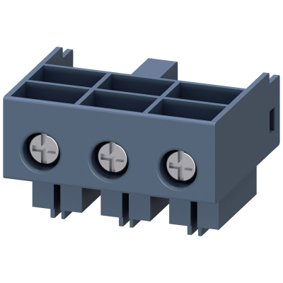 Main circuit terminals (incoming and outgoing side) connection main circuit. 3RA69201A