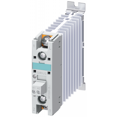 Solid-state contactor 3RF2, 1-ph. AC51 20 A 24-230 V/24 V DC short-circuit-proof. 3RF23203DA02