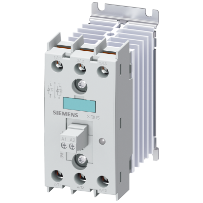 Solid-state contactor 3RF2, 3-ph. AC51 10 A 48-600 V/110 V AC 2-phase controlled. 3RF24101AB35