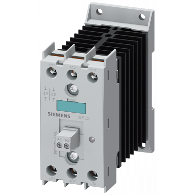 Solid-state contactor 3RF2, 3-ph. AC51 20 A 48-600 V/110 V AC 2-phase controlled. 3RF24201AB35