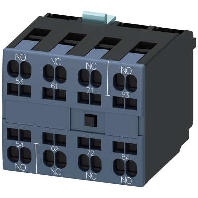 Auxiliary switch 2 NO + 2 NC, sequence numbers 5-8, EN50012, 4-pole. 3RH19212XA220MA0