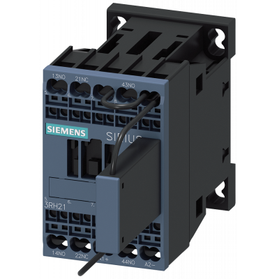 Contactor relay, 2 NO+1 NC, 125 V DC, S00, spring-type terminal, with suppressor diode. 3RH21222KG400LA4