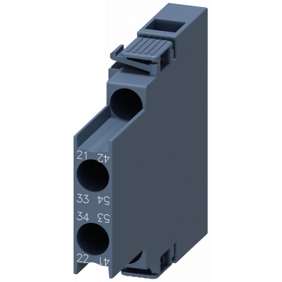 Auxiliary switch lateral, 1 NO+1 NC, current paths: 1 NC, 1 NO for motor contactors, S00. 3RH29111DA11