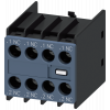 Auxiliary switch 4 NC current paths: 1 NC, 1 NC, 1 NC for contactor relays/motor contactors S00/S0. 3RH29111FA04