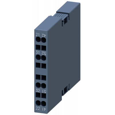 Auxiliary switch lateral, 2 NC, current paths: 1 NC, 1 NC, for motor contactors. 3RH29112DA02