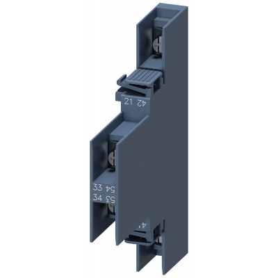 Auxiliary switch 1 NO+1 NC, current paths: 1 NC, 1 NO, S00, R: 21/22, 33/34 L: 41/42, 53/54. 3RH29114DA11