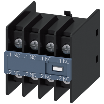 Auxiliary switch 4 NC, current paths: 1 NC, 1 NC, 1 NC, 1 NC, 3RT2,.1/.2,.1/.2,.1/.2,.1/.2. 3RH29114FA04