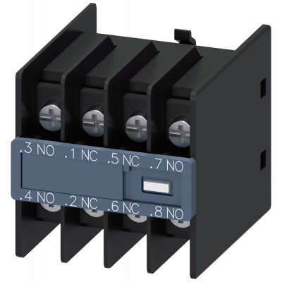 Auxiliary switch 11U, 2 NO+2 NC current paths: 1 NO, 1 NC, 1 NC, 1 NO. 3RH29114FB22