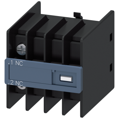 Auxiliary switch 1 NC, current path: 1 NC, 3RT2. 3RH29114HA01