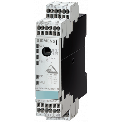 AS-i SlimLine module S22.5, ground-fault monitoring, IP20, 1x1 input. 3RK14088KG000AA2