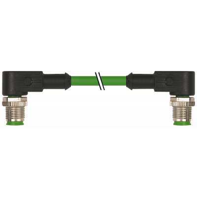 BUS КАБЕЛЬ  ДЛЯ PROFINET ПОДГОТ. С ДВУХ СТОРОН 4 CORE, SHIELDED PREASSEMBLED C 2X M12 D CODED, ANGLED LENTH 3,0M. 3RK19022NB30