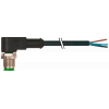 Control cable, 10 m, 1x angular M12 plug, 5x0.34 mm2, A-coded, max. 4 A, black. 3RK19024HC015AA0