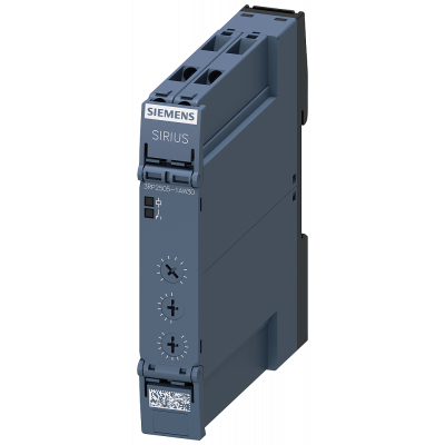 Timing relay, 1 CO, 13 functions, 7 time ranges (0.05s-100h) 12-240 V AC/DC. 3RP25051AW30