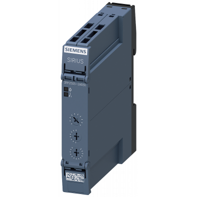 Timing relay, 1 CO, 13 functions, 15 time ranges (1,3,10,30,100) (s, min, h). 3RP25052AB30