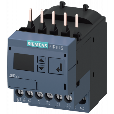 Monitoring relay, can be mounted onto 3RT2 contactor, size S00 standard, 1.6-16 A. 3RR22411FA30