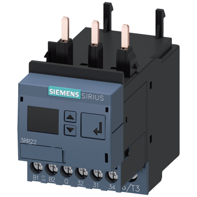 Monitoring relay, can be mounted onto 3RT2 contactor, size S00 standard, 4-40 A. 3RR22421FA30