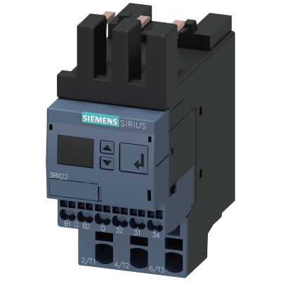 Monitoring relay, can be mounted onto 3RT2 contactor, size S00 standard, 4-40 A. 3RR22422FA30