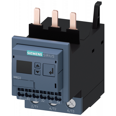 Monitoring relay attachable to contactor 3RT2, spring-type connection system. 3RR22433FW30