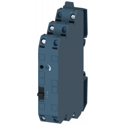 Signal converter 24 V AC/DC, 3-way on: 0-10 V, 0/4-20 mA off: 0-10 V, 0/4-20 mA. 3RS70251FE00