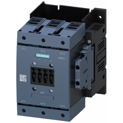 Contactor, AC-3, 115 A/55 kW/400 V, 3-pole, 2 NO+2 NC, box terminal/screw terminal. 3RT10541LA06