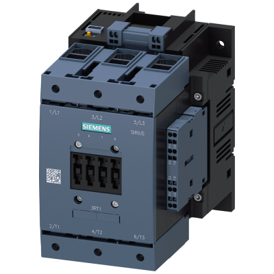 Train contactor AC3: 55 kW/400 V, 72 V DC x (0.7...1.25), 2 NO + 2 NC, 3-pole S6. 3RT10543XJ460LA2