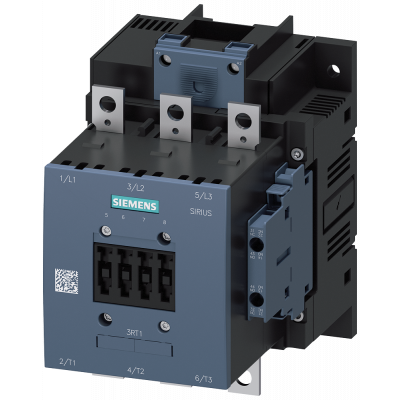 Contactor, AC-3, 115 A/55 kW/400 V, 3-pole, 23-26 V AC/DC, 2 NO+2 NC, connection bar/screw terminal. 3RT10546AB36