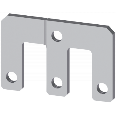 Parallel connector 3-pole with through hole for contactor S6, 3RT1.5. 3RT19564BA31